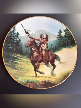 The Last Warriors Plate Collection 1994 Collector Plate by Chuck Ren